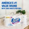 imageScott 1000 Toilet Paper 18 Rolls SepticSafe 1Ply Toilet Tissue1000 sheet Pack of 32