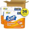 imageScott ComfortPlus Toilet Paper 36 Mega Rolls 2 Packs of 18 425 Sheets per Roll SepticSafe 1Ply Toilet Tissue425 Sheets Pack of 36