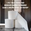 imageScott RapidDissolving Toilet Paper 12 Double Rolls Sustainable SepticSafe Toilet Paper231 sheet Pack of 48