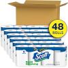 imageScott RapidDissolving Toilet Paper 12 Double Rolls Sustainable SepticSafe Toilet Paper231 sheet Pack of 48