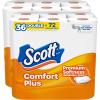 imageScott ComfortPlus Toilet Paper 12 Double Rolls 231 Sheets per Roll SepticSafe 1Ply Toilet Tissue231 sheet Pack of 36