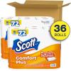 imageScott ComfortPlus Toilet Paper 36 Mega Rolls 310 Sheets per Roll SepticSafe 1Ply Toilet Tissue310 Sheets Pack of 36